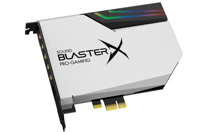 The Sound BlasterX AE-5 Pure edition, comes with four LED strips with 10 LEDs each.