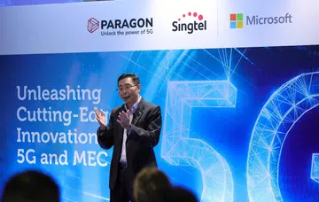 Bill Chang, Chief Executive Officer, Group Enterprise and Regional Data Centre Business, Singtel, sharing how Singtel has been steadily building its public edge product ecosystem with its partners. Now with Singtel 5G and Paragon, and Microsoft Azure public MEC, customers can rapidly develop, test and deploy 5G applications such as autonomous guided vehicles, drones, immersive virtual reality and real-time digital twin use cases. Image source: Singtel. 
