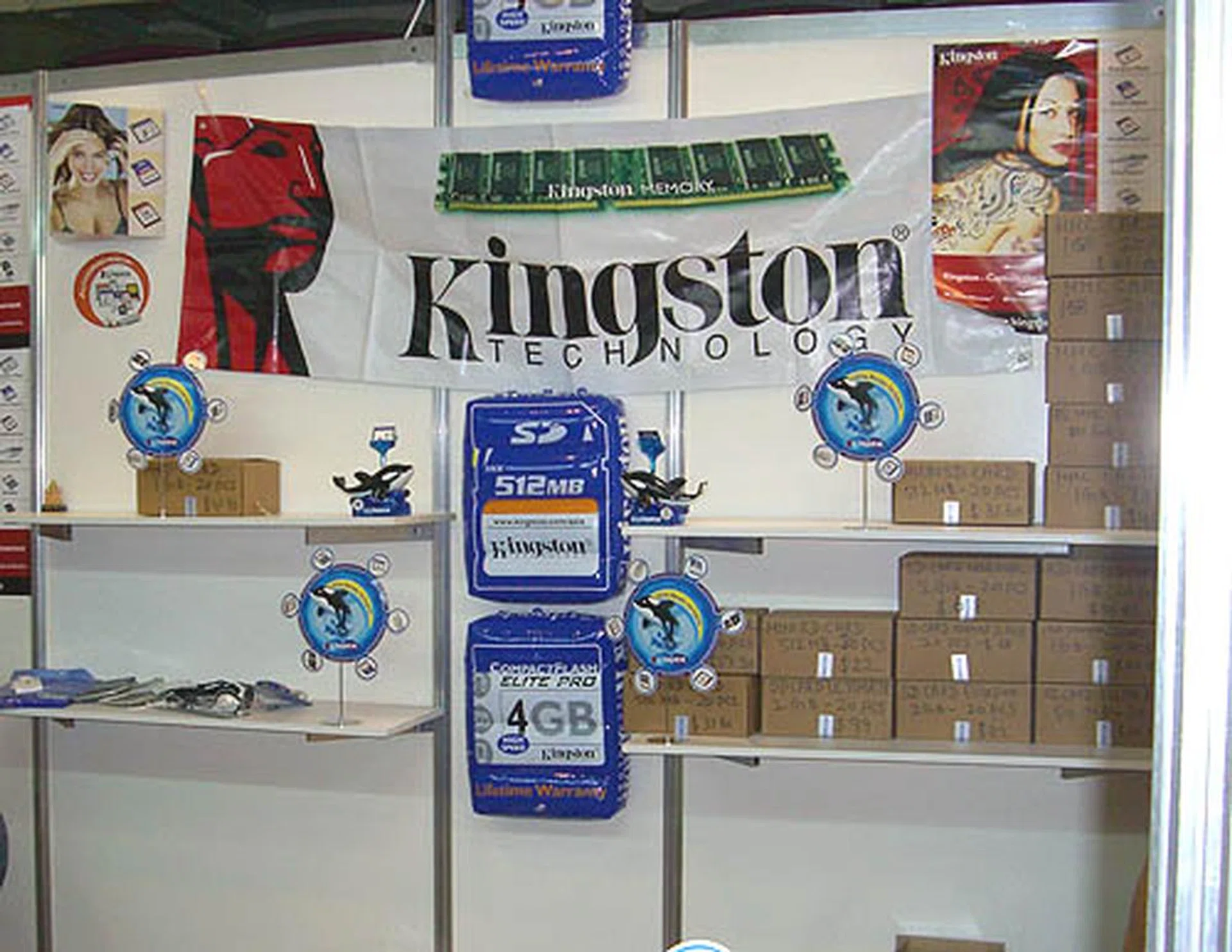 Kingston branded memory is one of the more reliable and affordable ones around and of course you can find its popular ValueRAM products at the PC show. 