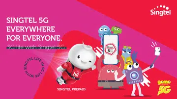 Singtel celebrates National Day with 5G services, now available on prepaid and GOMO plans. Image credit: Singtel.