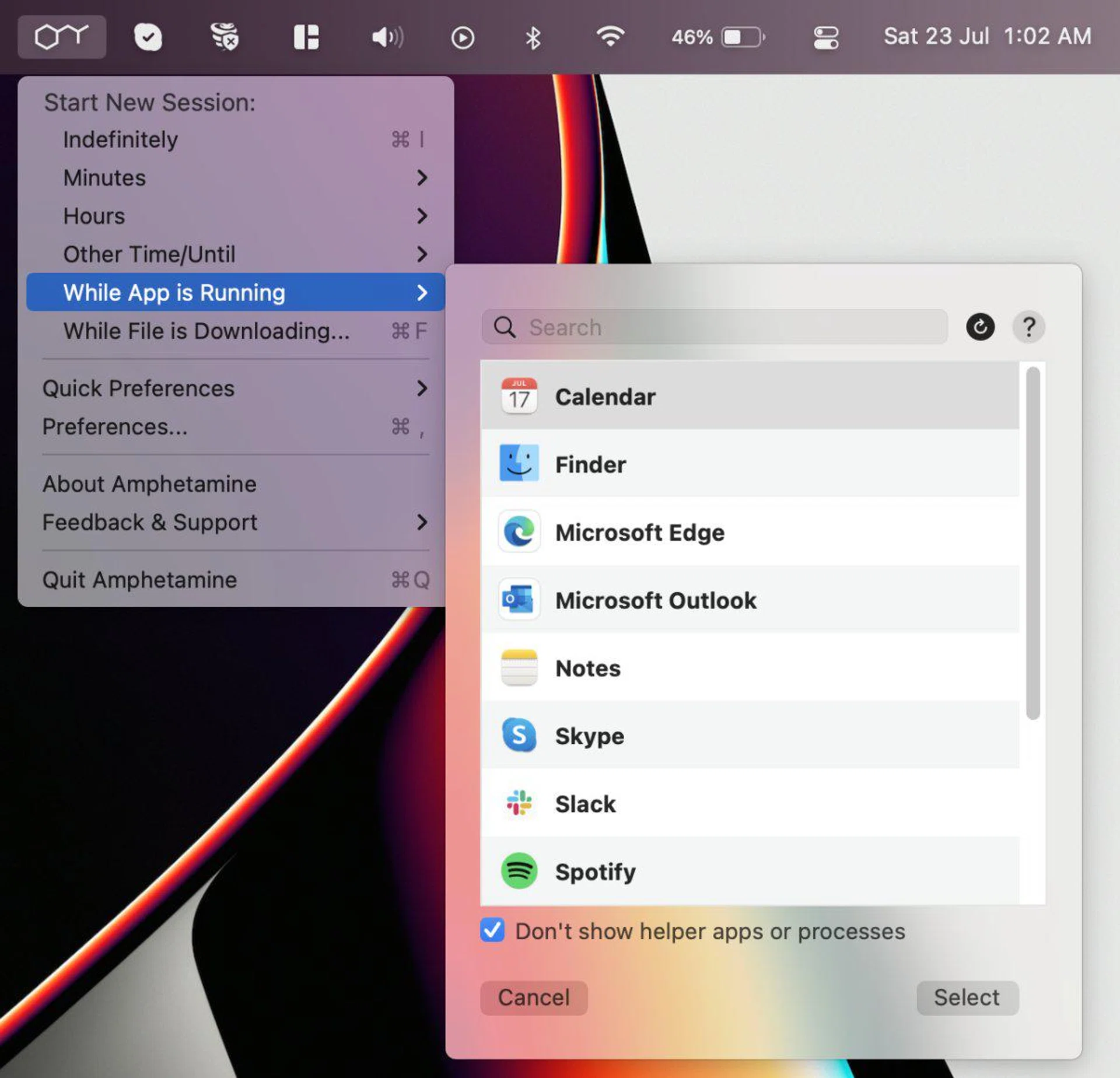 Give your Mac a burst of energy with Amphetamine! (Say no drugs in real life, kids.)
