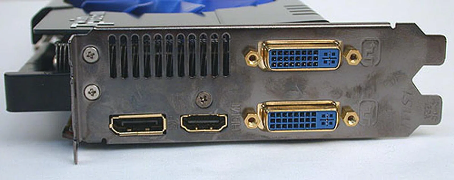 MSI has all the display outputs covered with two dual-link DVI, HDMI and DisplayPort. Unfortunately, the limitation of the GTX 580 and most other NVIDIA cards means that one can only drive dual displays with a single GTX 580 despite the number of ports.