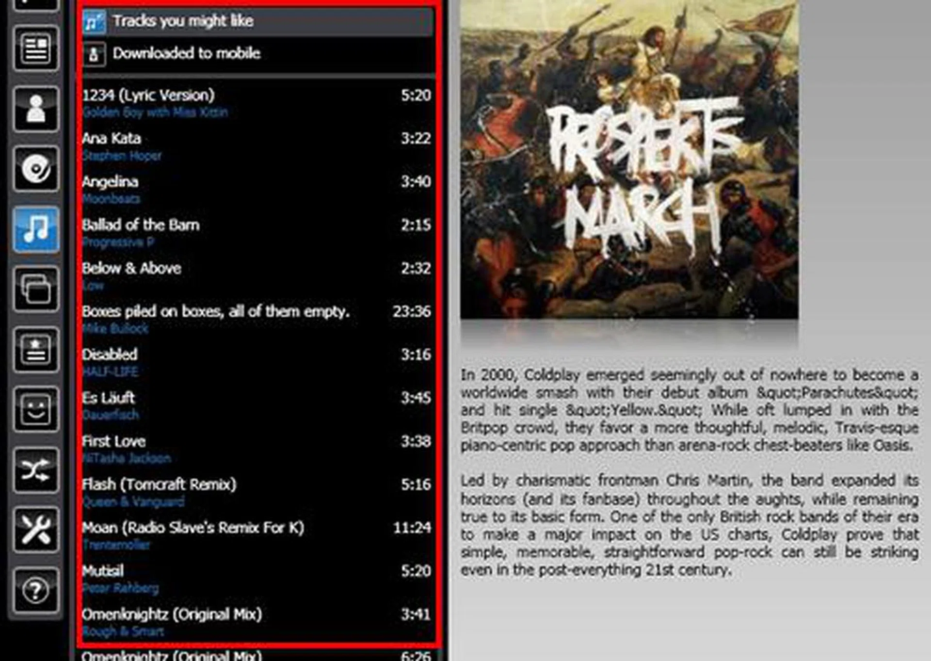 Song recommendations are the norm, but keeping track of your most played songs and offering you 200 DRM-free tracks at no extra cost at the end of the service? Now that's something new.