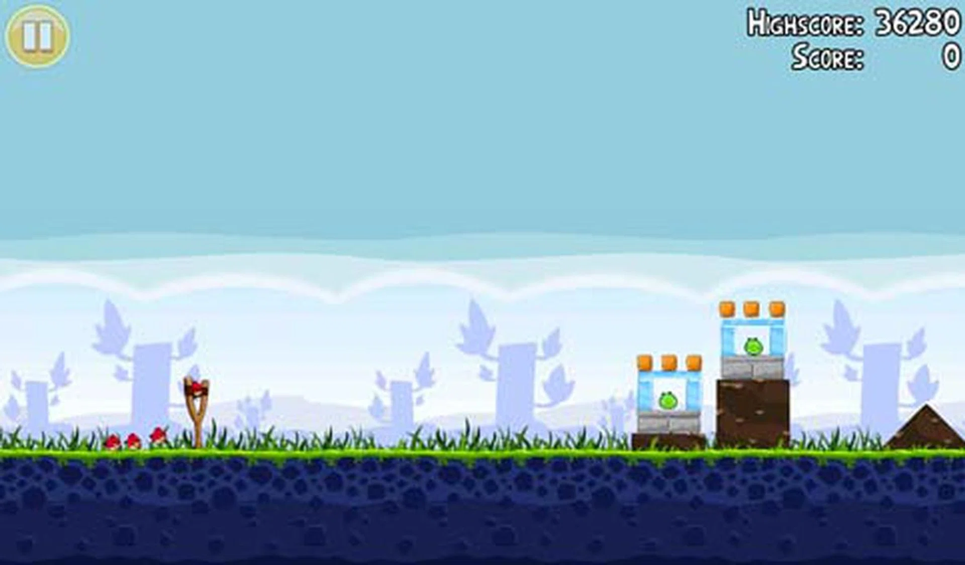 Angry Birds for Android however scales properly with no issues.