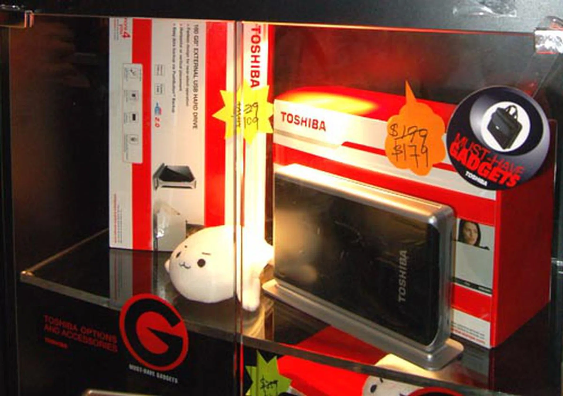  This external 2.5-inch hard drive costs $179 and has a capacity of 80GB, making it quite competitive with other brands like Seagate and Western Digital.  