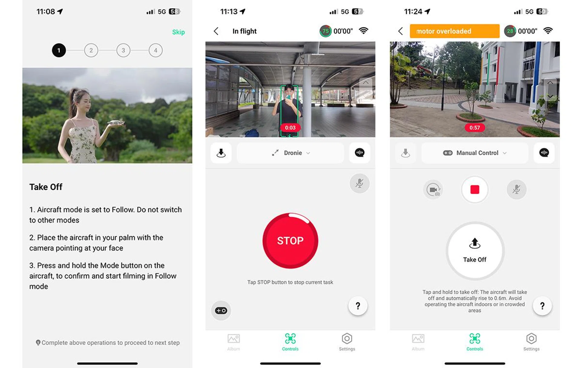 It took less than 5 minutes to get the drone up and running. Photo: HWZ
