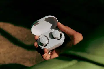 The earbuds in White Smoke. Photo: Bose