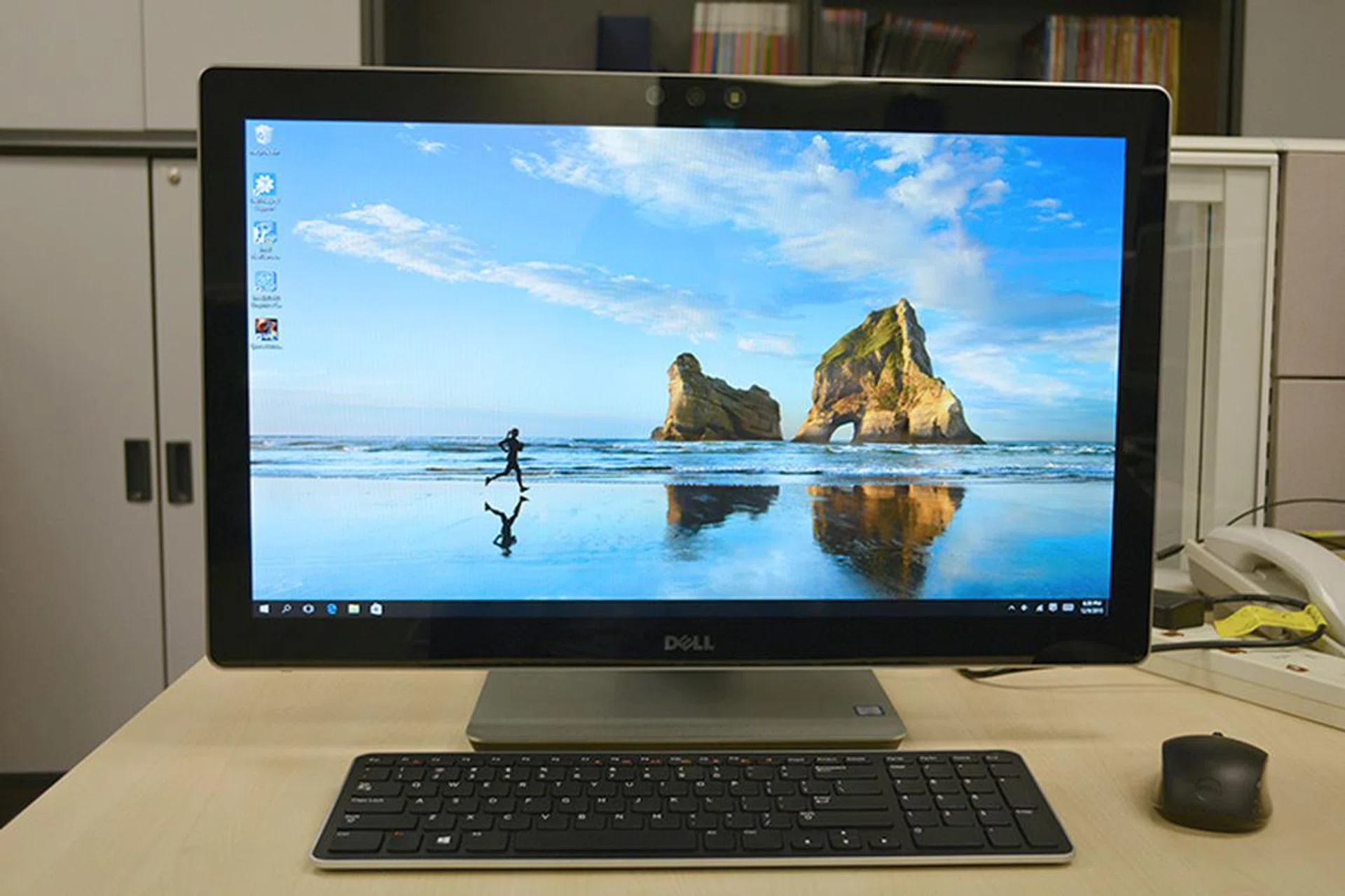 The Dell Inspiron 7000 AIO features a 23.8-inch FHD display and an Intel RealSense 3D camera.