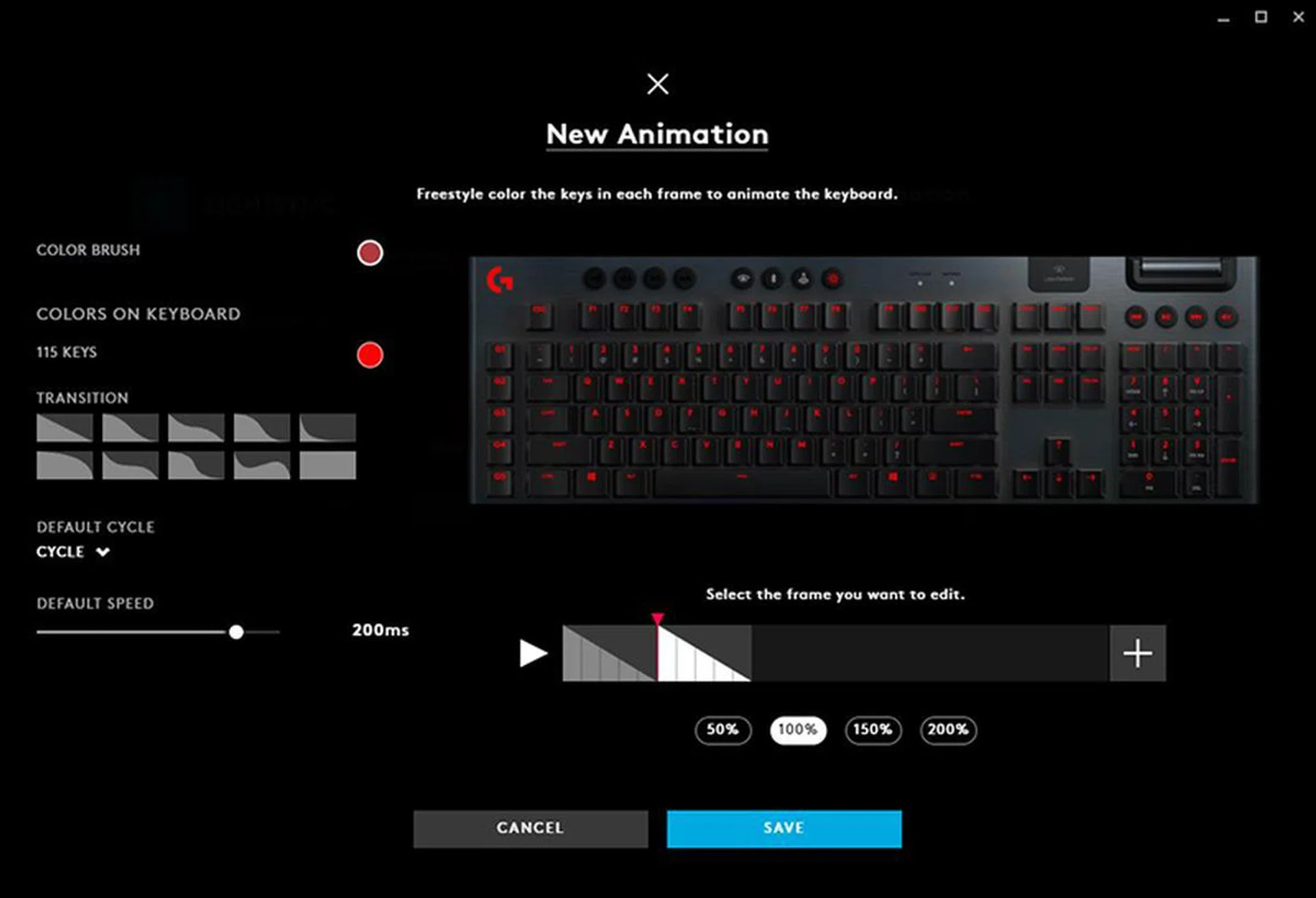You can create your own custom lighting animations.