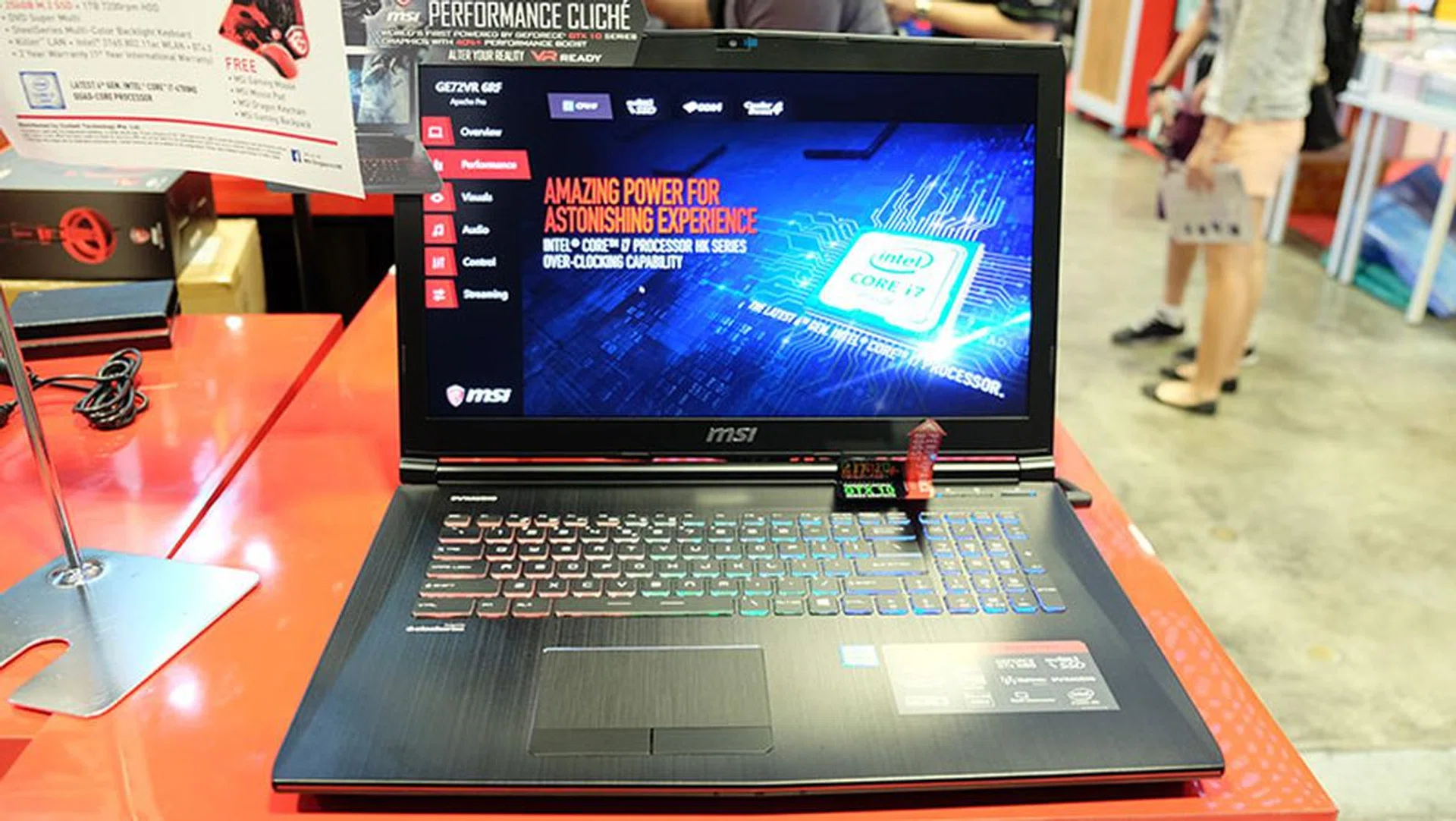 The MSI GE72VR 6RF Apache Pro is equipped with an NVIDIA GeForce GTX 1060 as well. In addition, it features an Intel Core i7-6700HQ processor, 16GB of DDR4 RAM, and a 256GB SSD and 1TB HDD. The standout feature is its 1080p 120Hz display that allows for a more fluid and responsive experience. It can be had at $2,699, and comes bundled with a free MSI gaming mouse, mousepad, dragon keychain, and backpack.