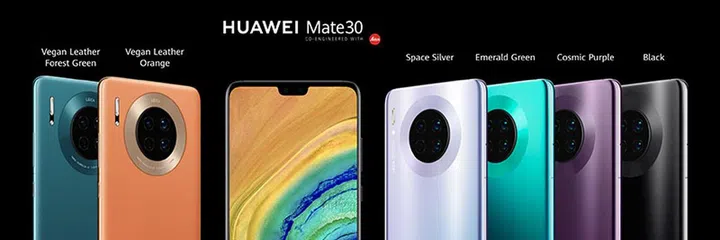 Mate 30 colour options. Source: Huawei