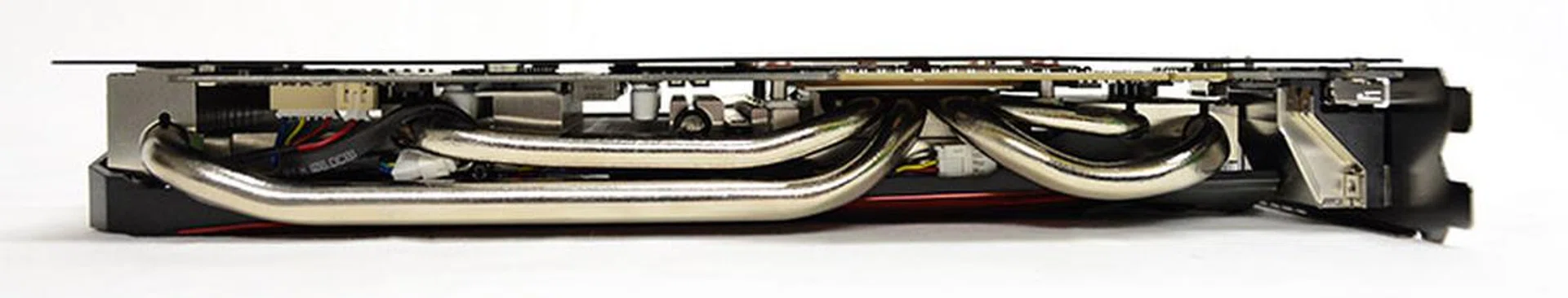 From this angle, you can see that the PCB appears to span the entire length of the backplate.