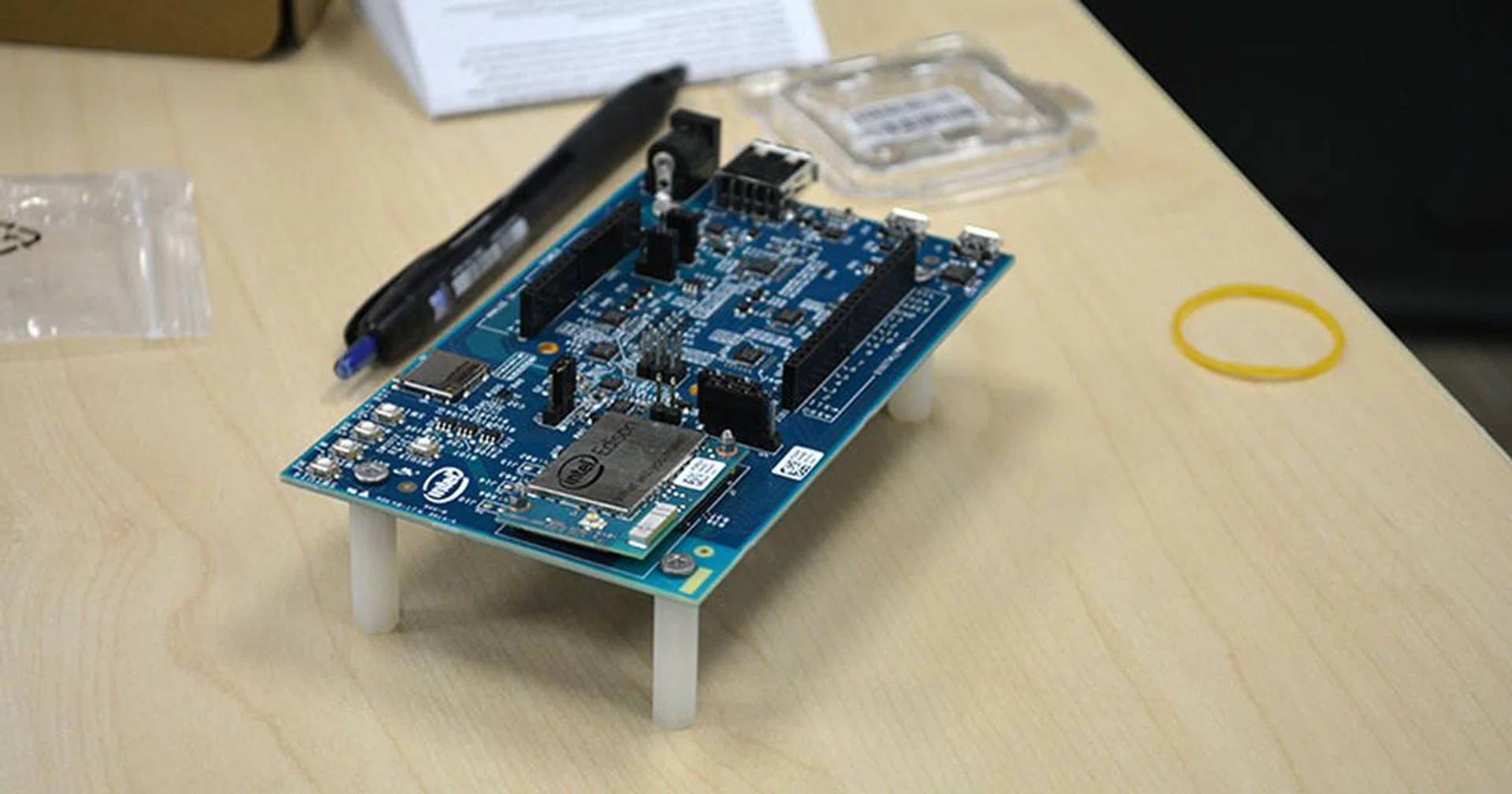 The Intel Edison Kit for Arduino. 