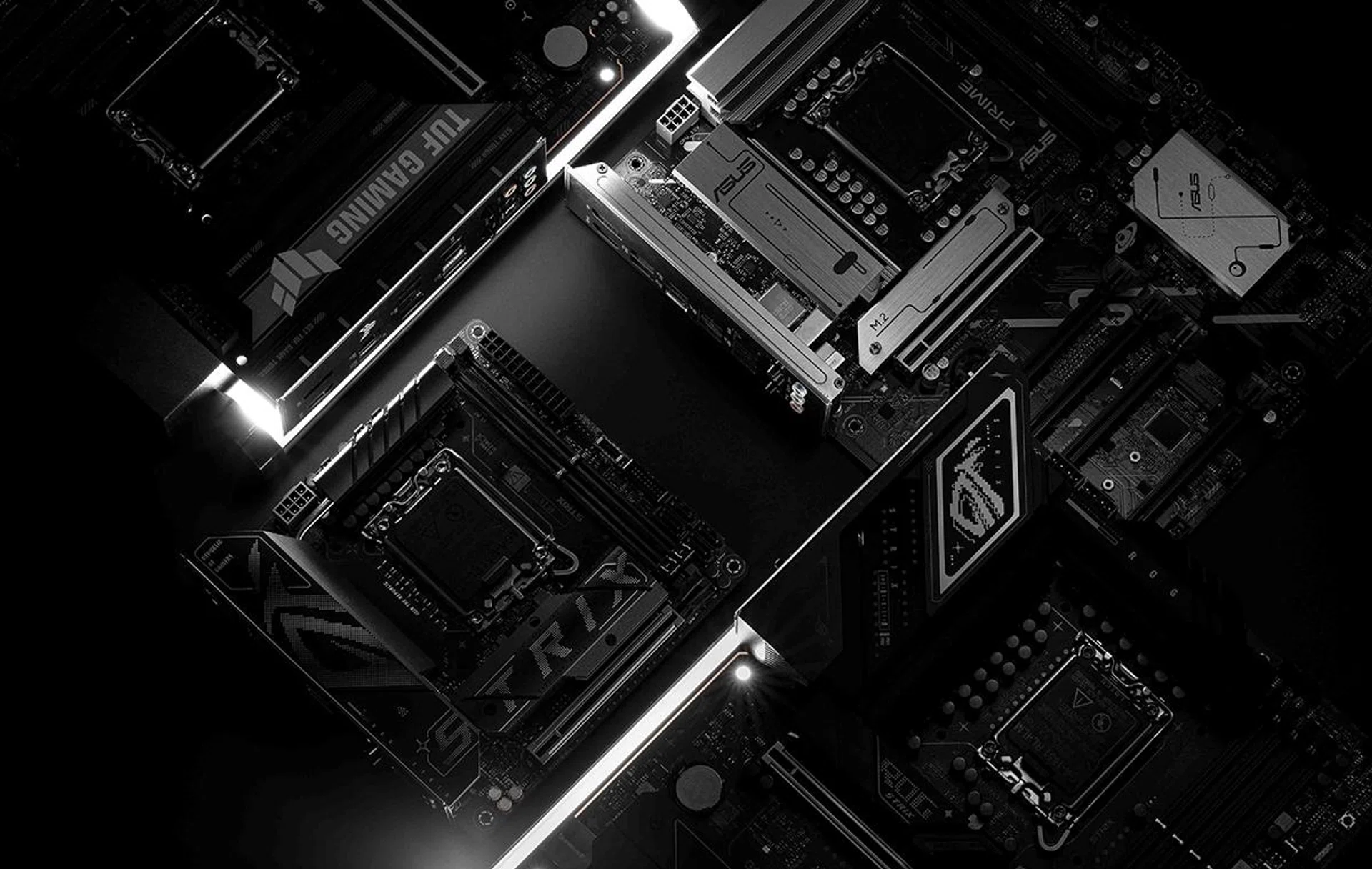 Totaling to 12 new Intel boards and 10 new AMD boards. (Image source: ASUS)