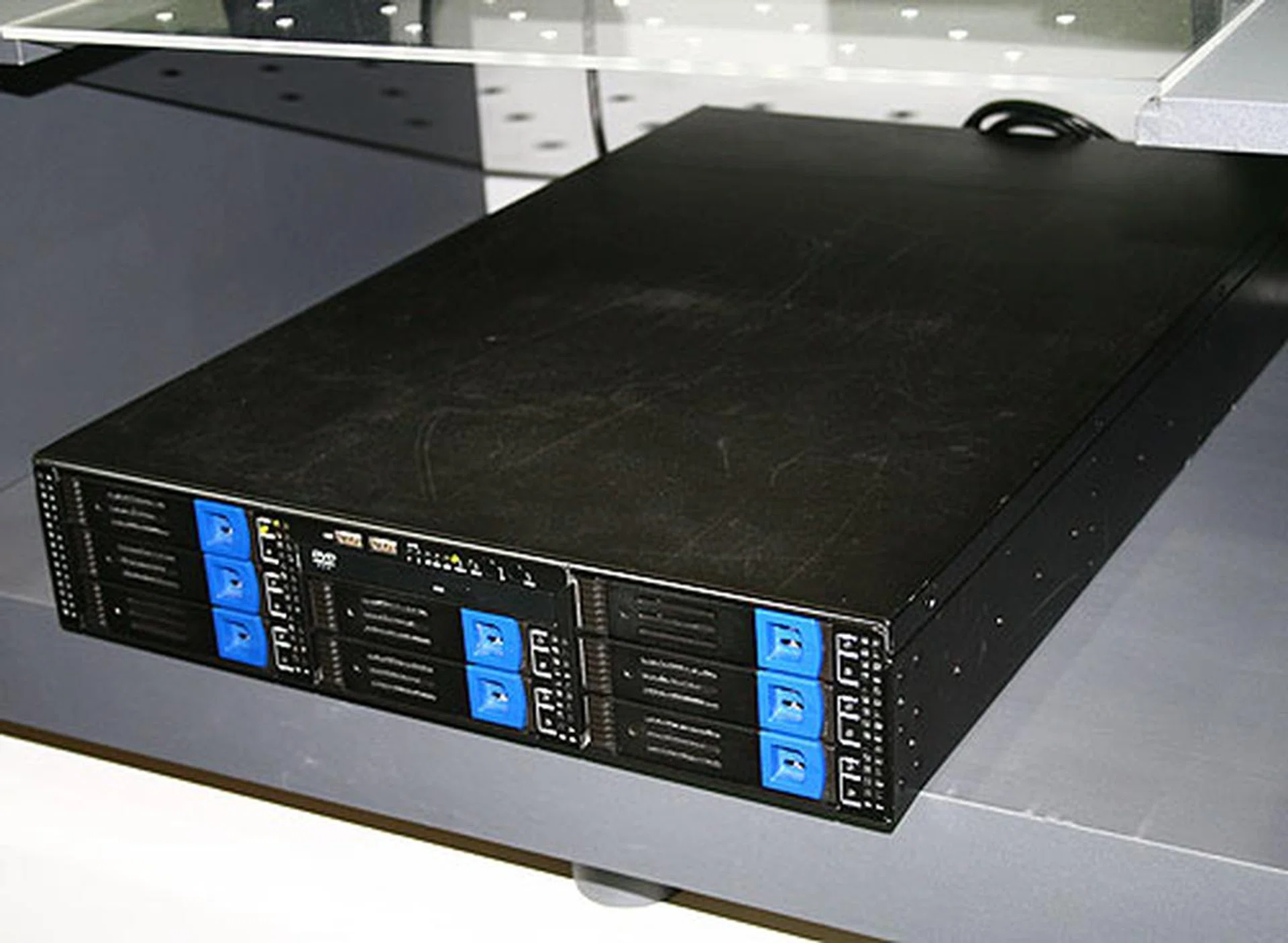  This 2U rackmount server comes with two Barcelona quad-core processors.  