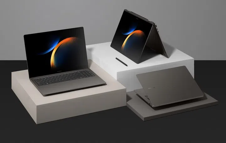 The Samsung Galaxy Book3 lineup. (Image source: Samsung)