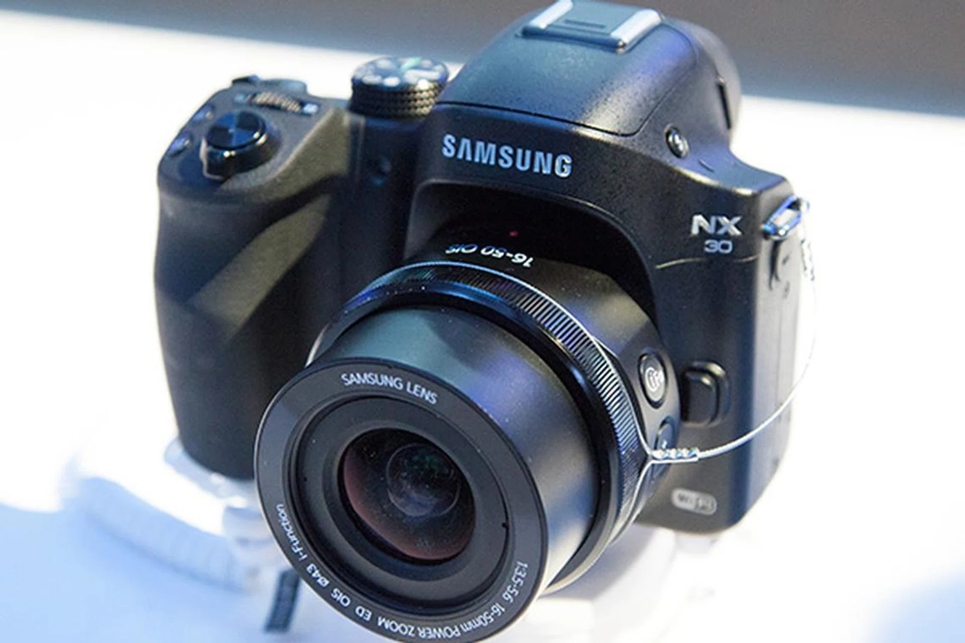 The Samsung NX30 interchangeable lens camera.