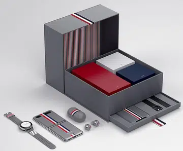 The Samsung Galaxy Z Flip Thom Browne Edition.