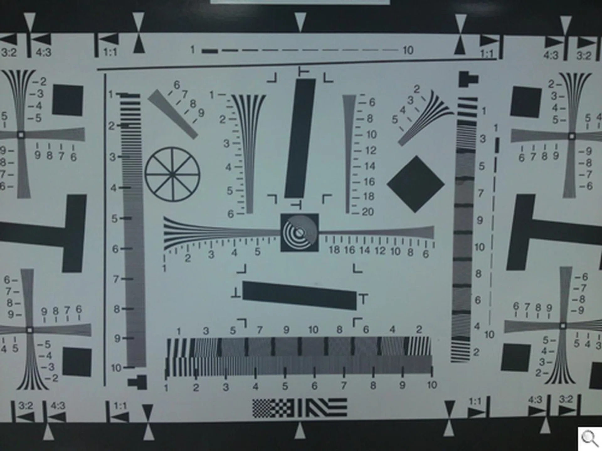 Line resolutions came in at a reading of 1000 lpph for both the vertical and horizontal axis.