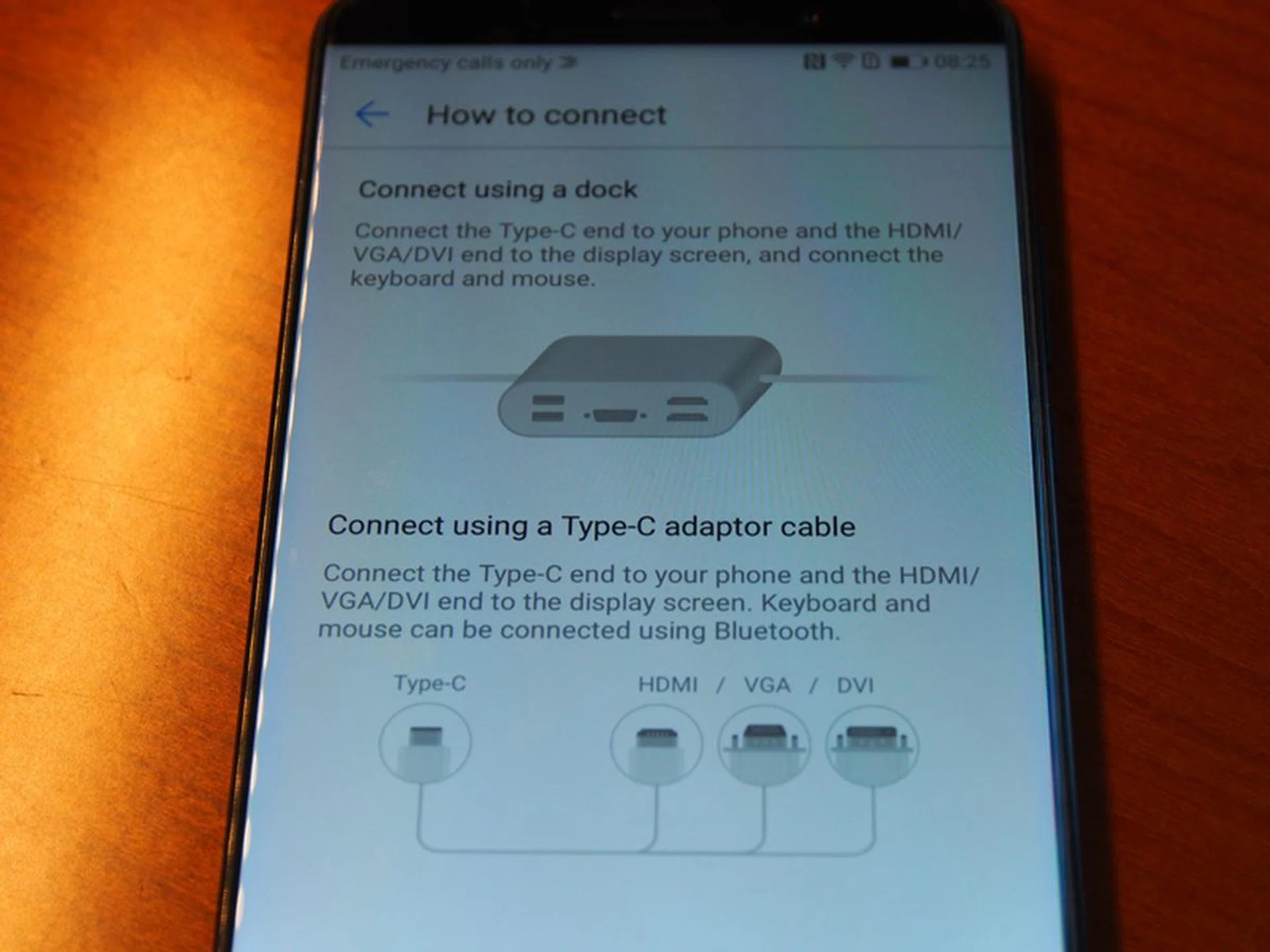 Easy Projection's settings page.