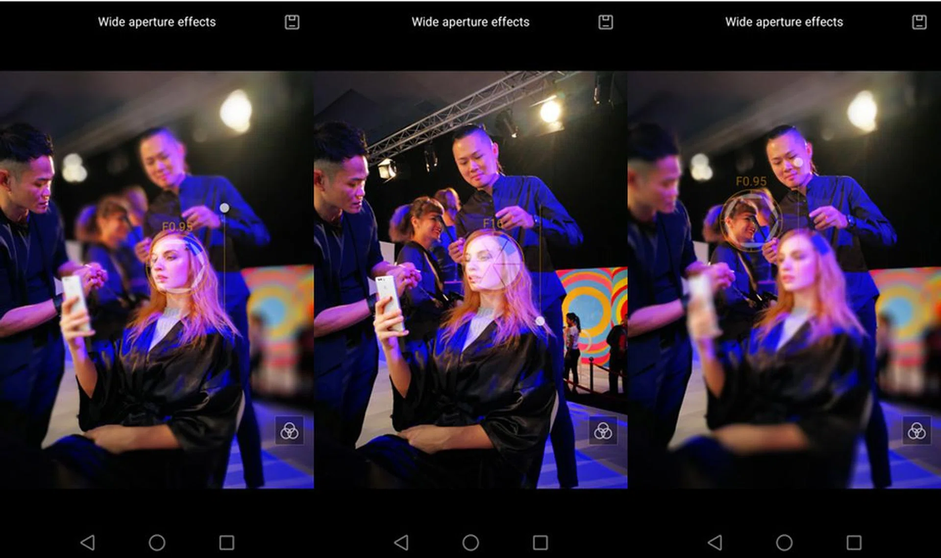 Aperture mode lets you adjust focus and depth-of-field after the shot.
