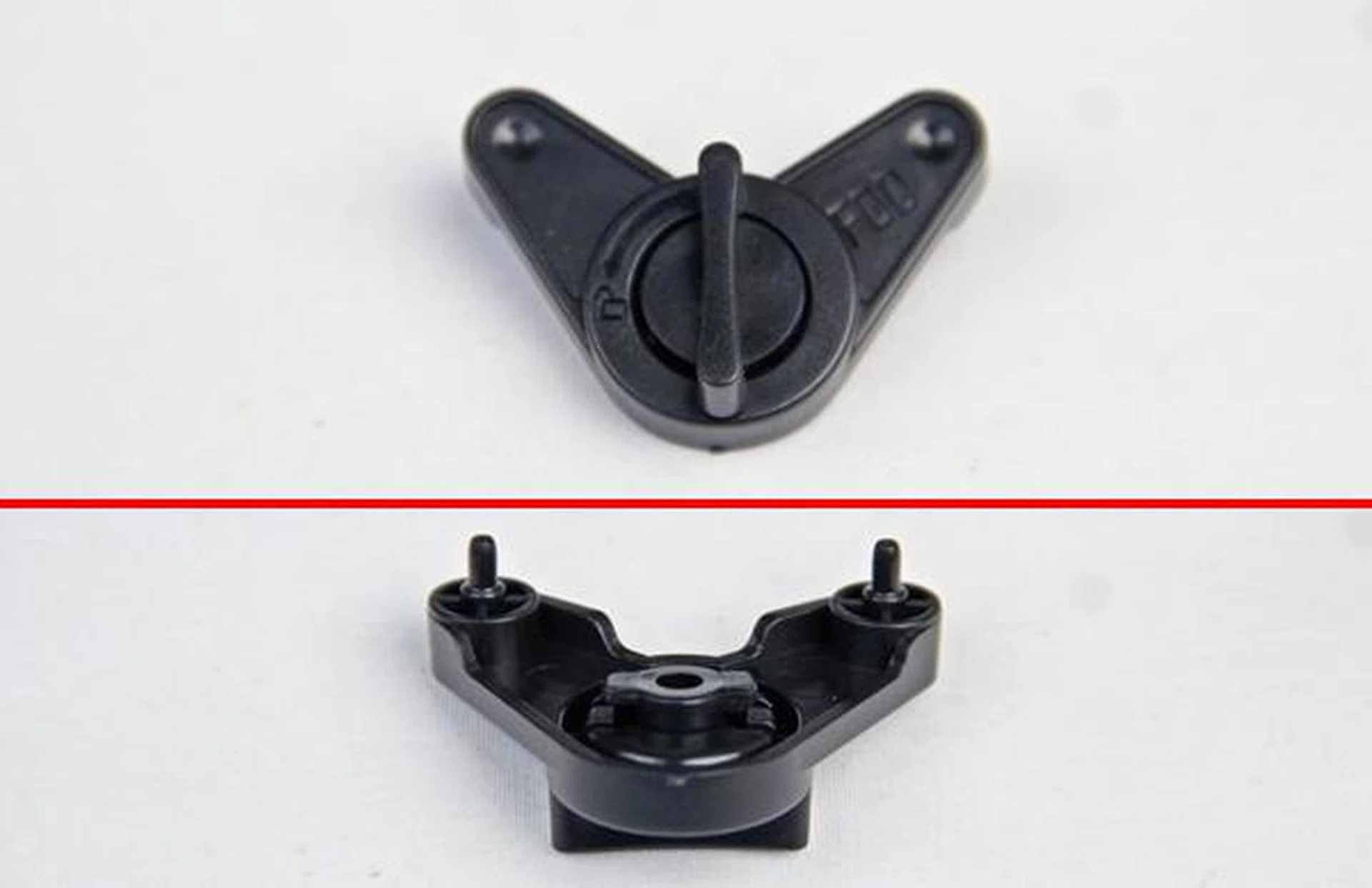 The retaining clip for securing devices at the external-facing 3.5-inch drive bay.