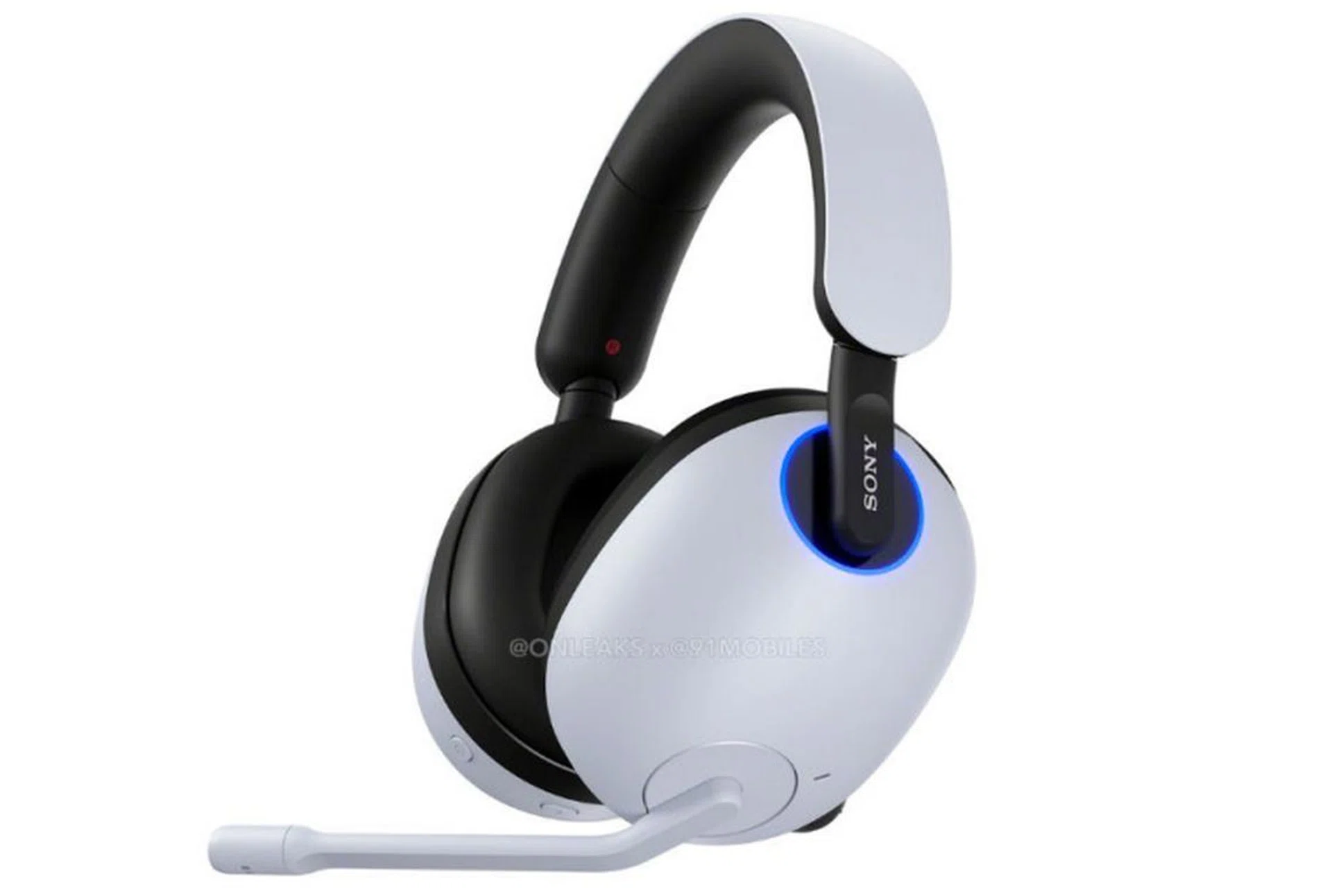 Purported photo of the Sony Inzone H9 gaming headset. <br>Image source: @91Mobiles x @OnLeaks