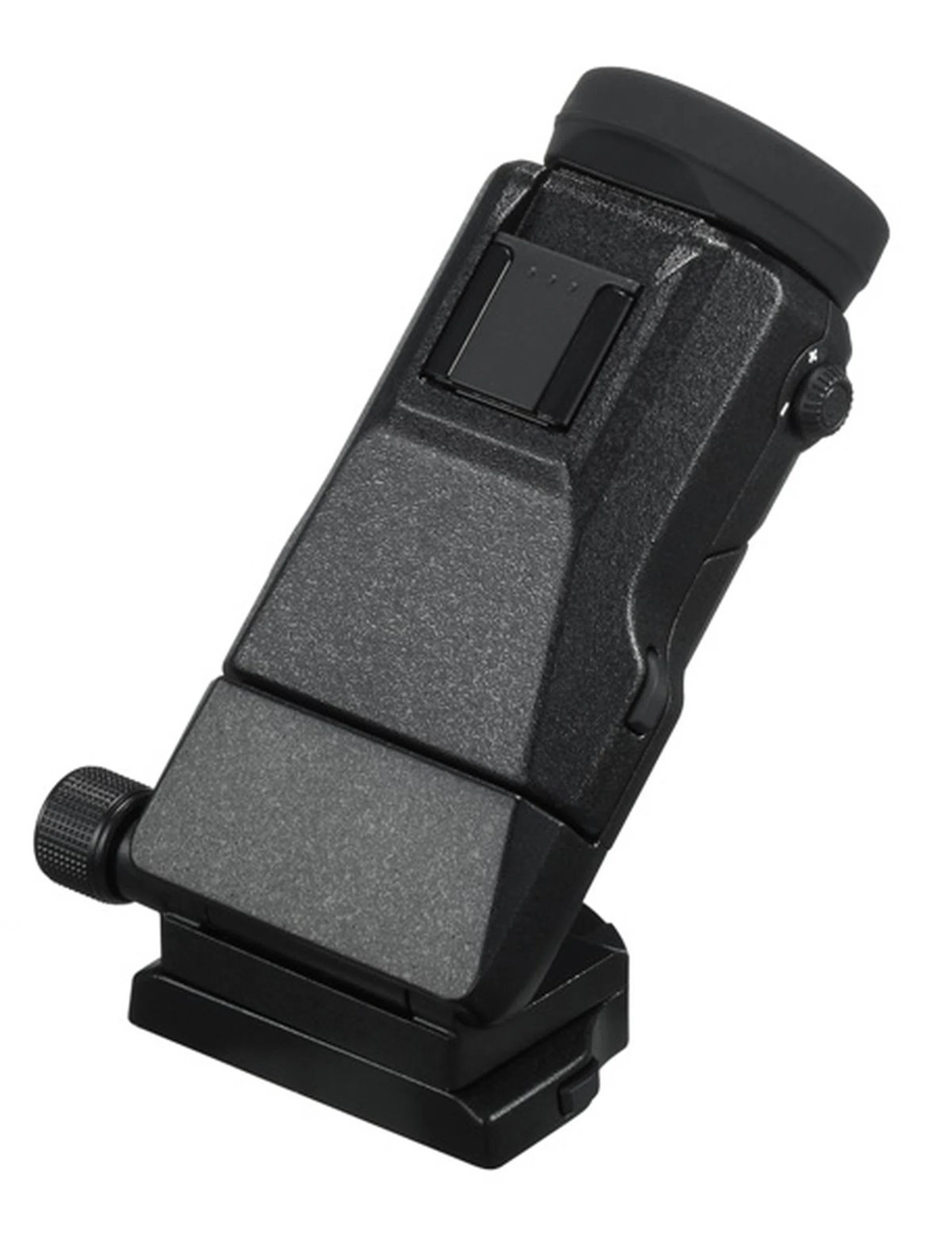 The EVF-TL1 allows you tilt the EVF upwards and sideways.