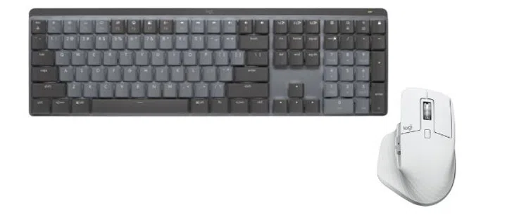 Logitech MX Mechanical Wireless Keyboard + Logitech MX Master 3S Advanced Wireless Mouse