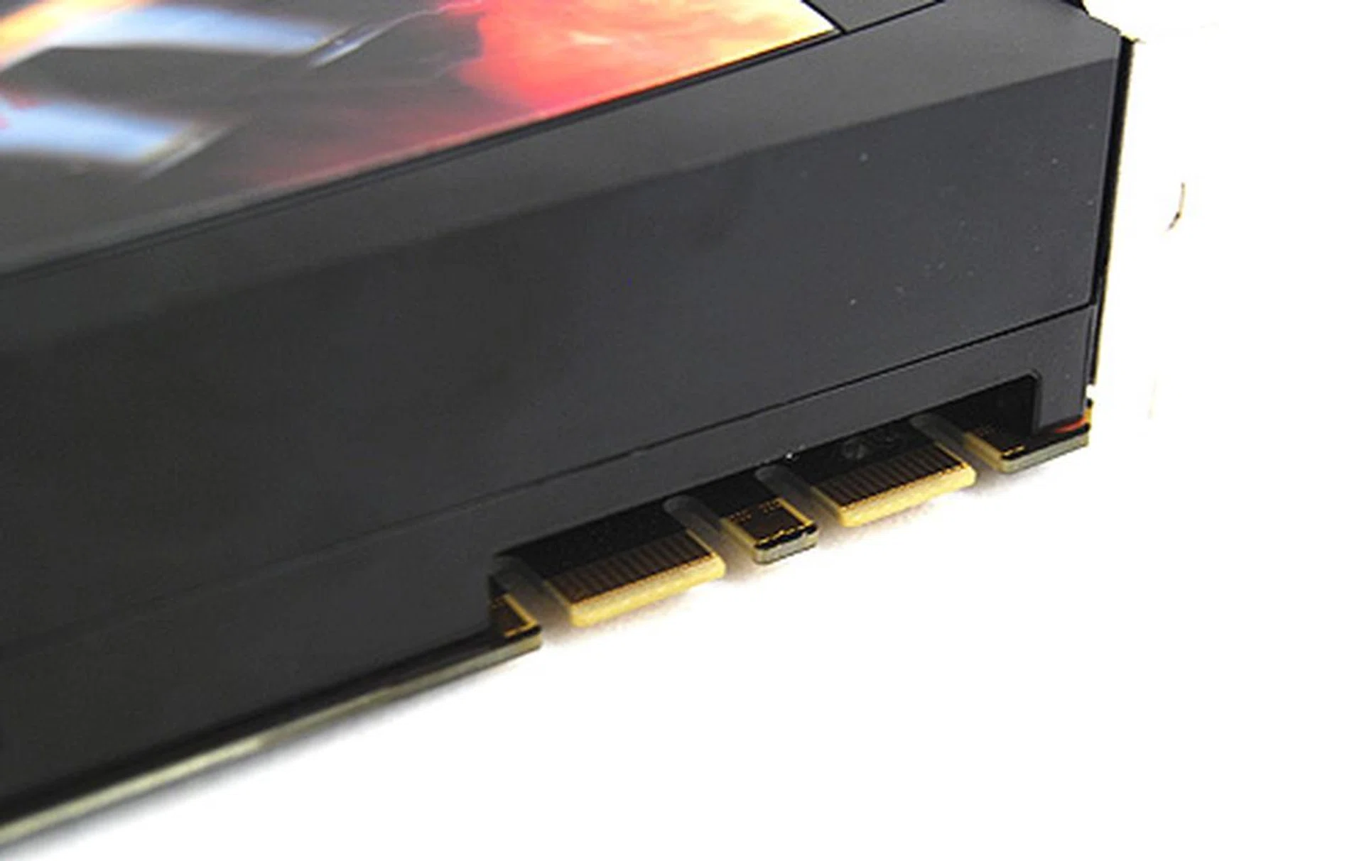 There's two SLI connectors for 3 and 4-way SLI configurations.