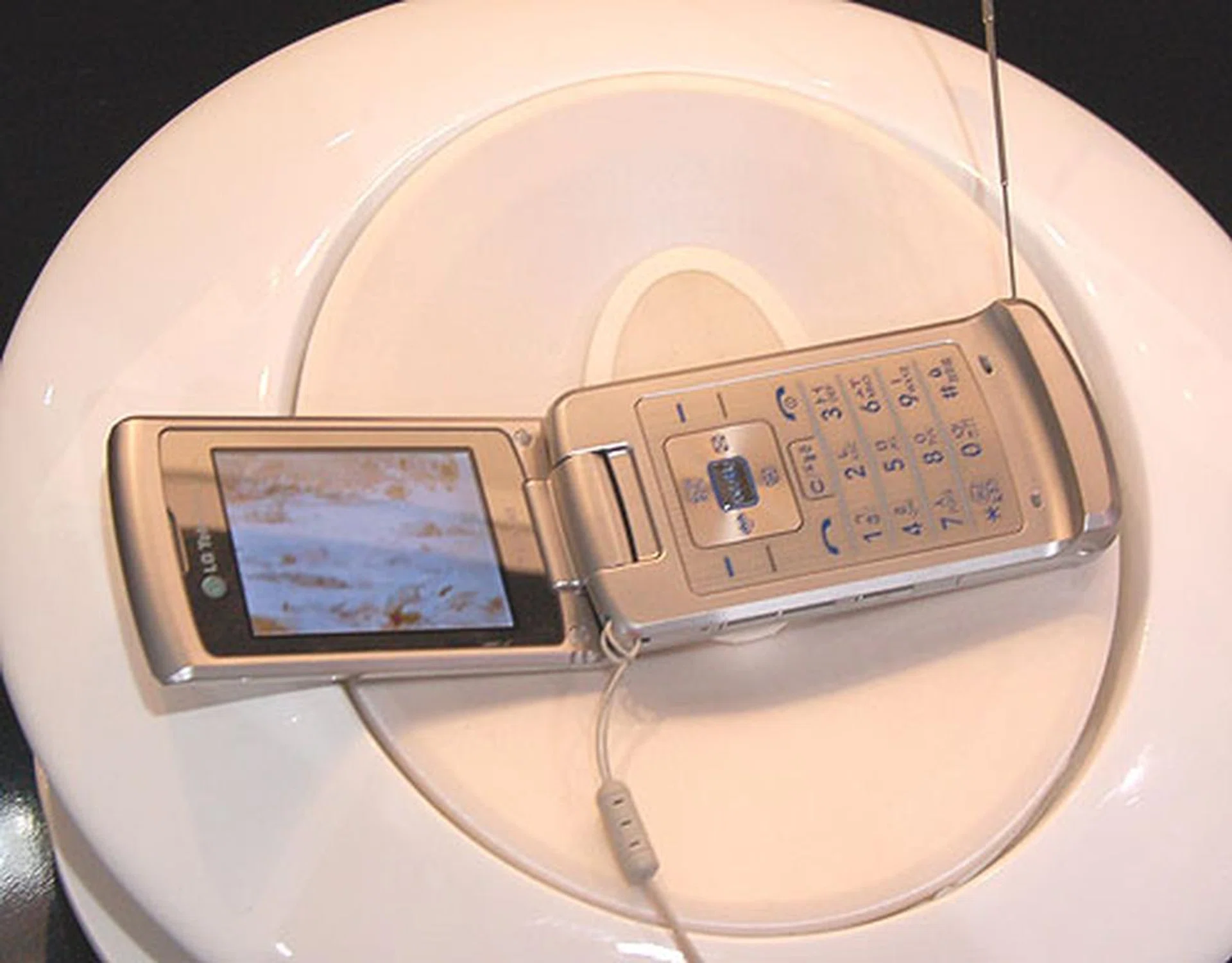  Also on display are mobile phones streaming live TV, a demonstration of terrestrial digital multimedia broadcasting.  