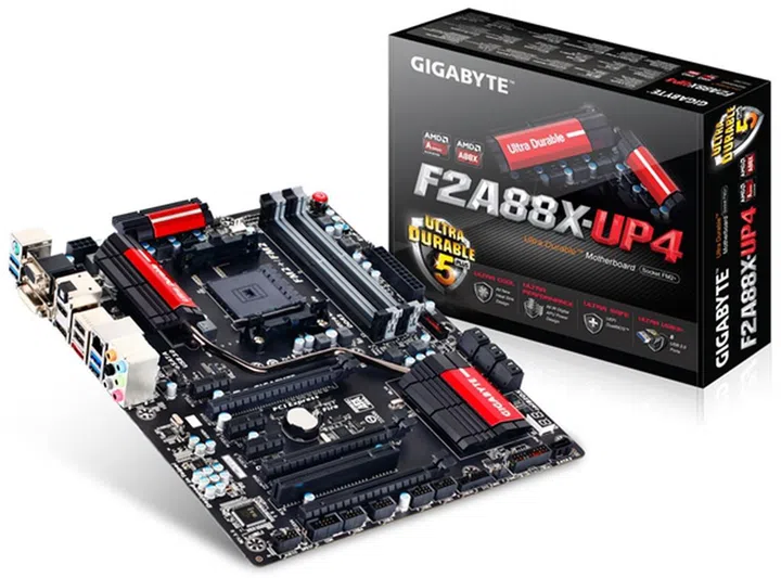 The GA-F2A88X-UP4. (Image Source: Gigabyte)