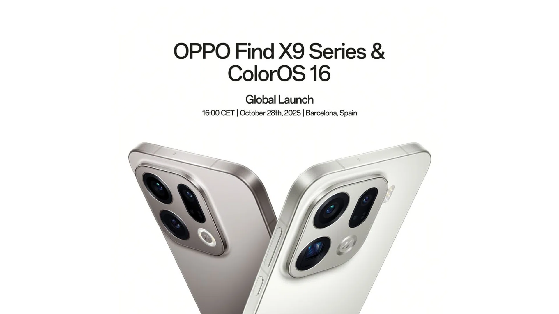 OPPO Find X9 series launch