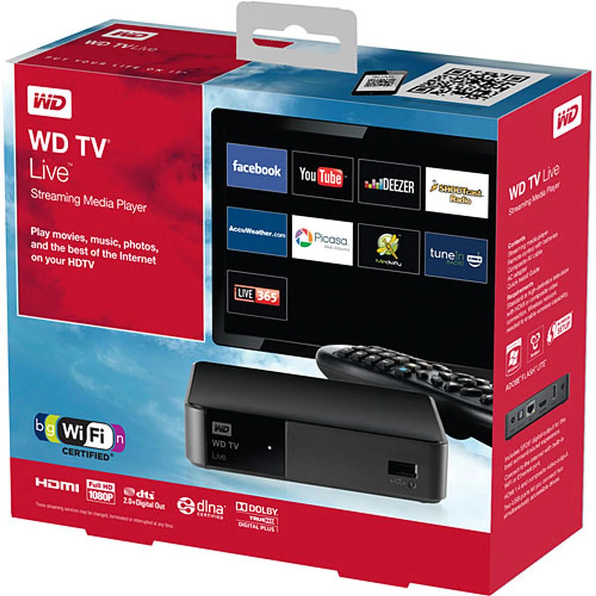 The 2011 WD TV Live continues to not have an internal HDD bay, though it now comes with integrated Wi-Fi.