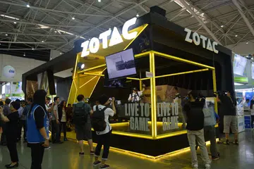 The Zotac booth at Computex 2017.