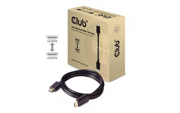 Club 3D's Ultra High Speed HDMI cables are fully compliant with the HDMI 2.1 spec. (Image source: Club 3D.)