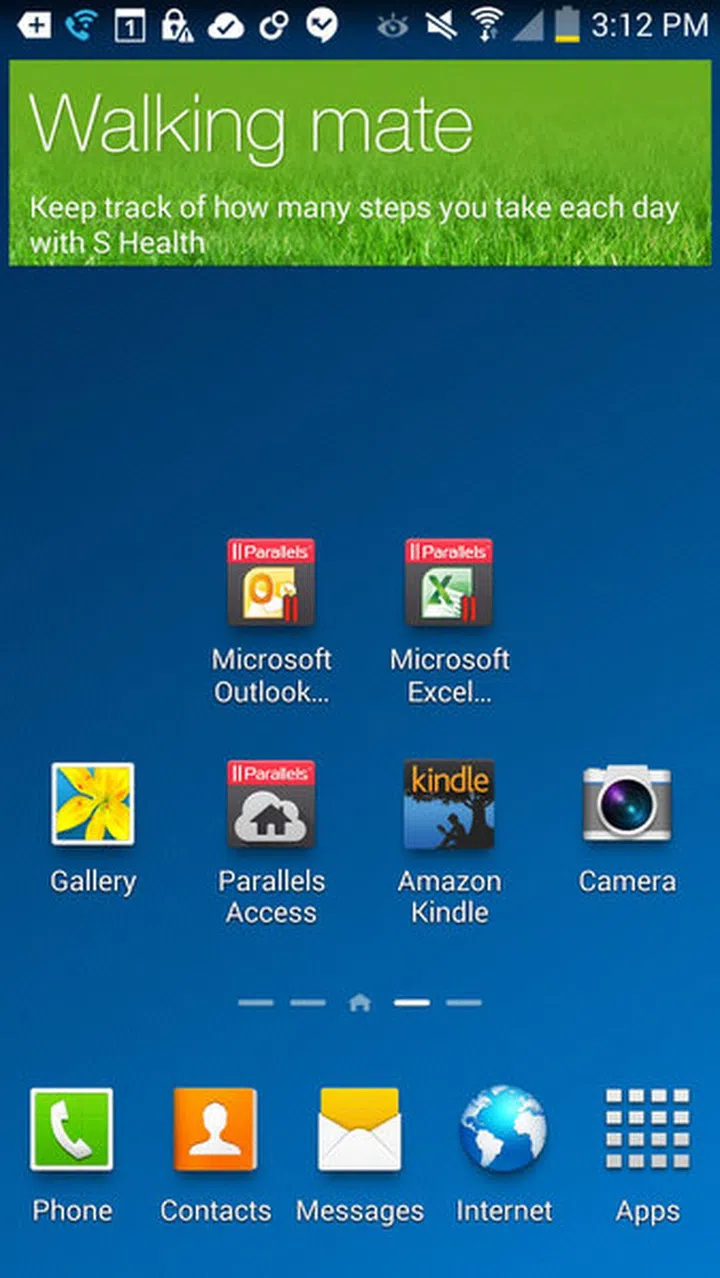 You can add desktop apps to your home screen on Android devices for quick access.