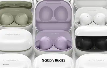 The new Samsung Galaxy Buds2. (Image source: Samsung)