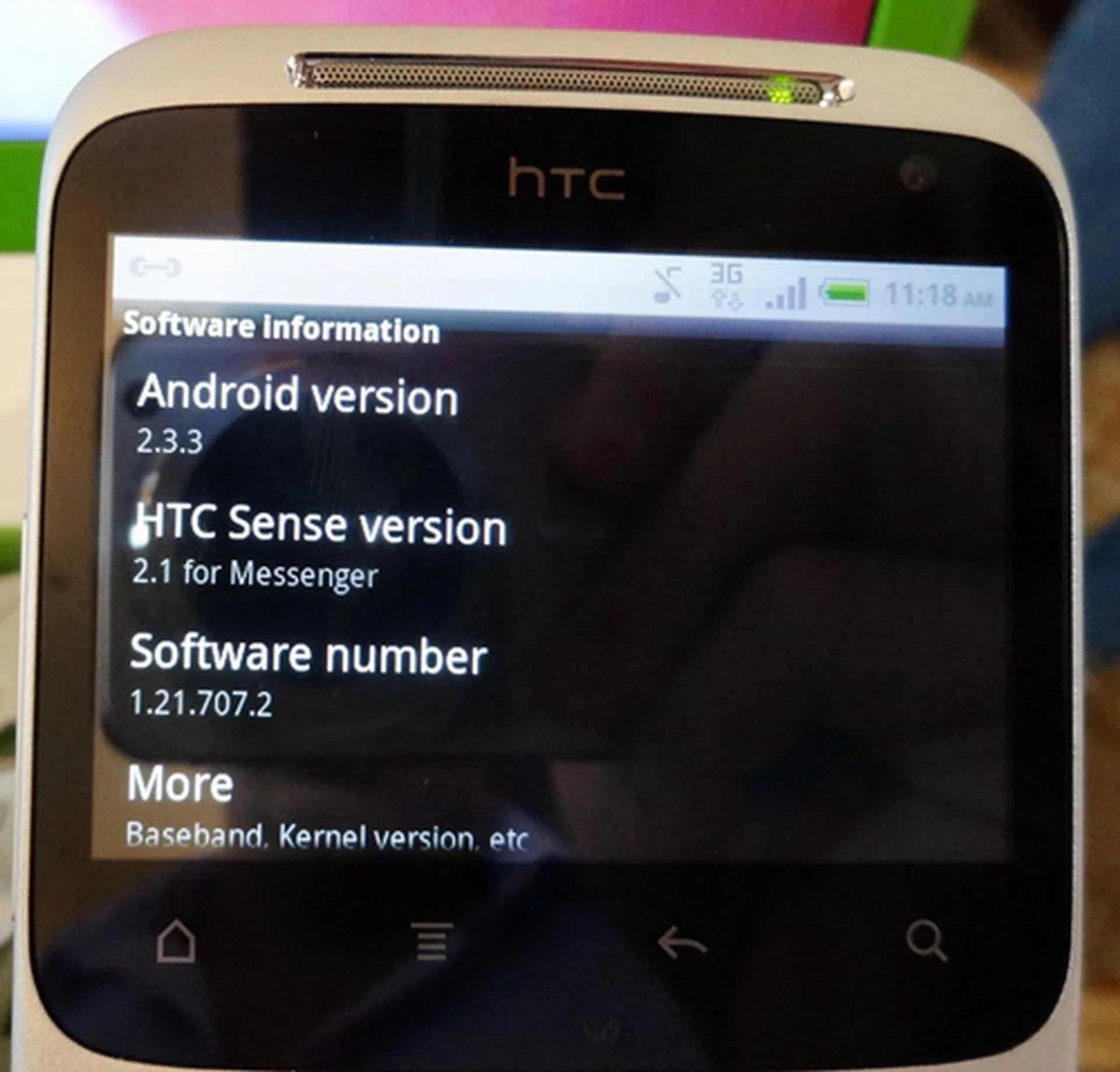Besides having the latest Android OS, the HTC ChaCha has a different version of HTC Sense, codenamed 2.1 for Messenger.