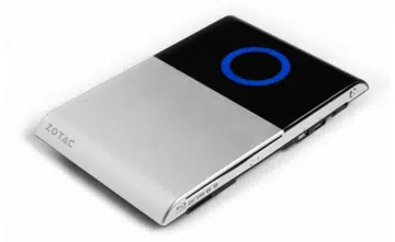 Slim and sexy: It may be thin, but Zotac's ZBOX Blu-ray AD05 also features wireless and wired streaming capabilities with its 802.11n Wi-Fi and Gigabit Ethernet hardware. 