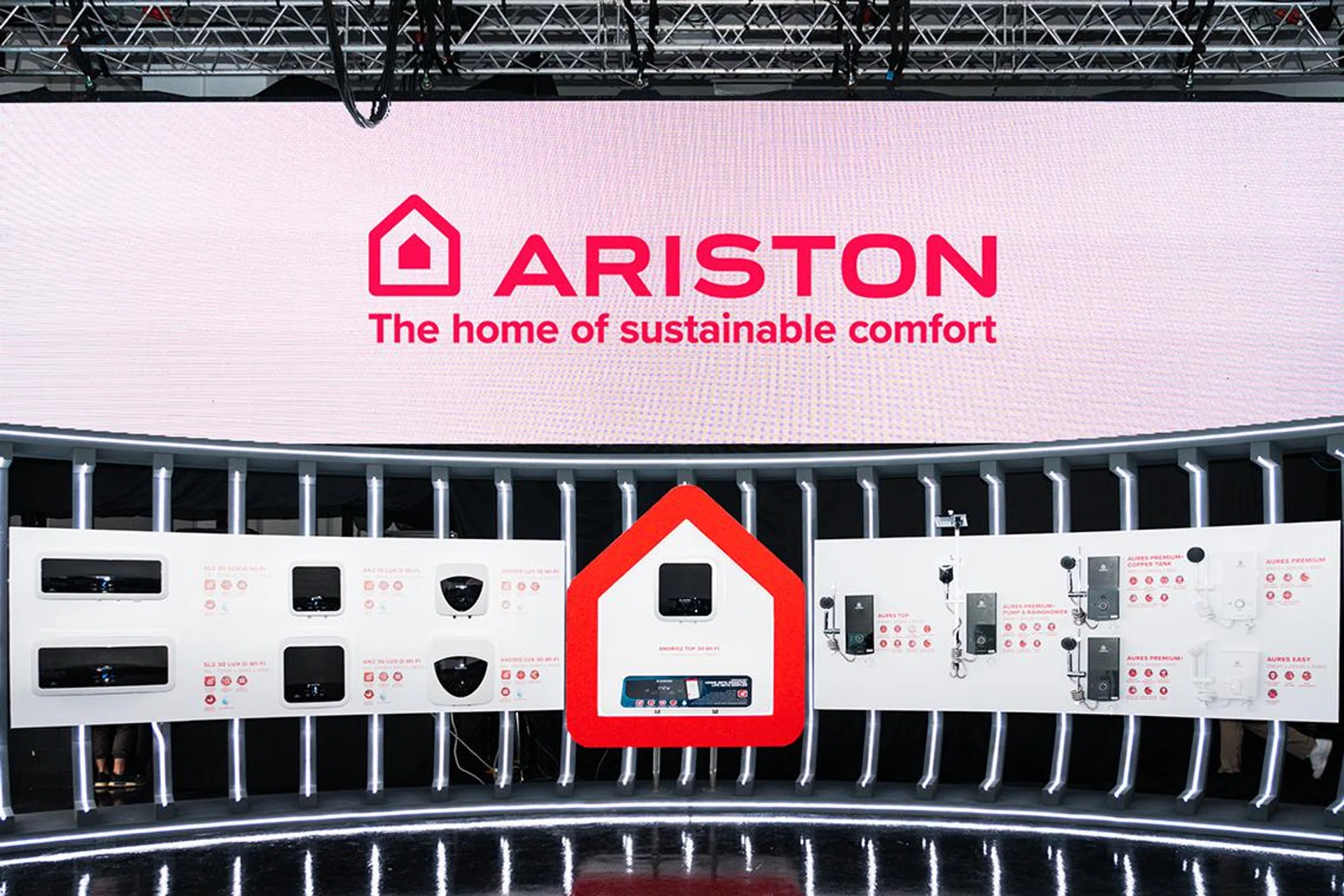 Ariston's 2023 range of electric water heaters.