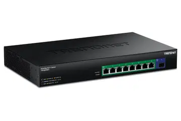 The Trendnet 9-Port 2.5G GaN Power PoE++ Switch with 10G SFP+ Port (TPE-BG5091). Photo: Trendnet