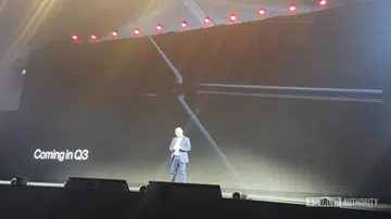 OnePlus revealed a teaser image of the foldable phones at the OnePlus 11 global launch event.