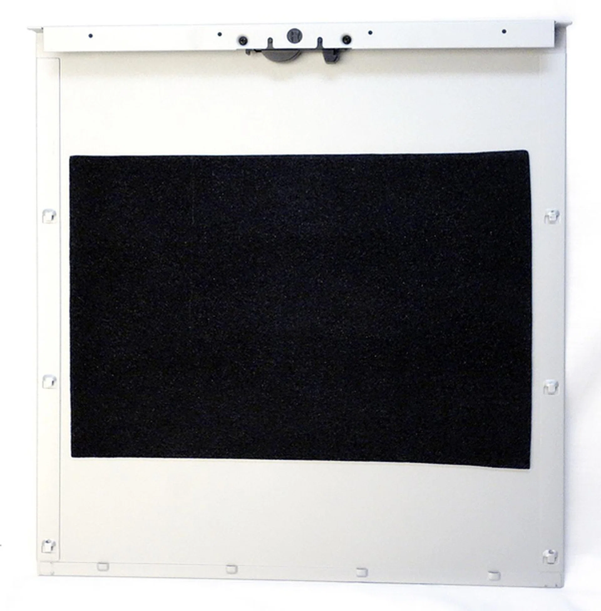 Each side panel has a thin layer of foam for sound dampening.