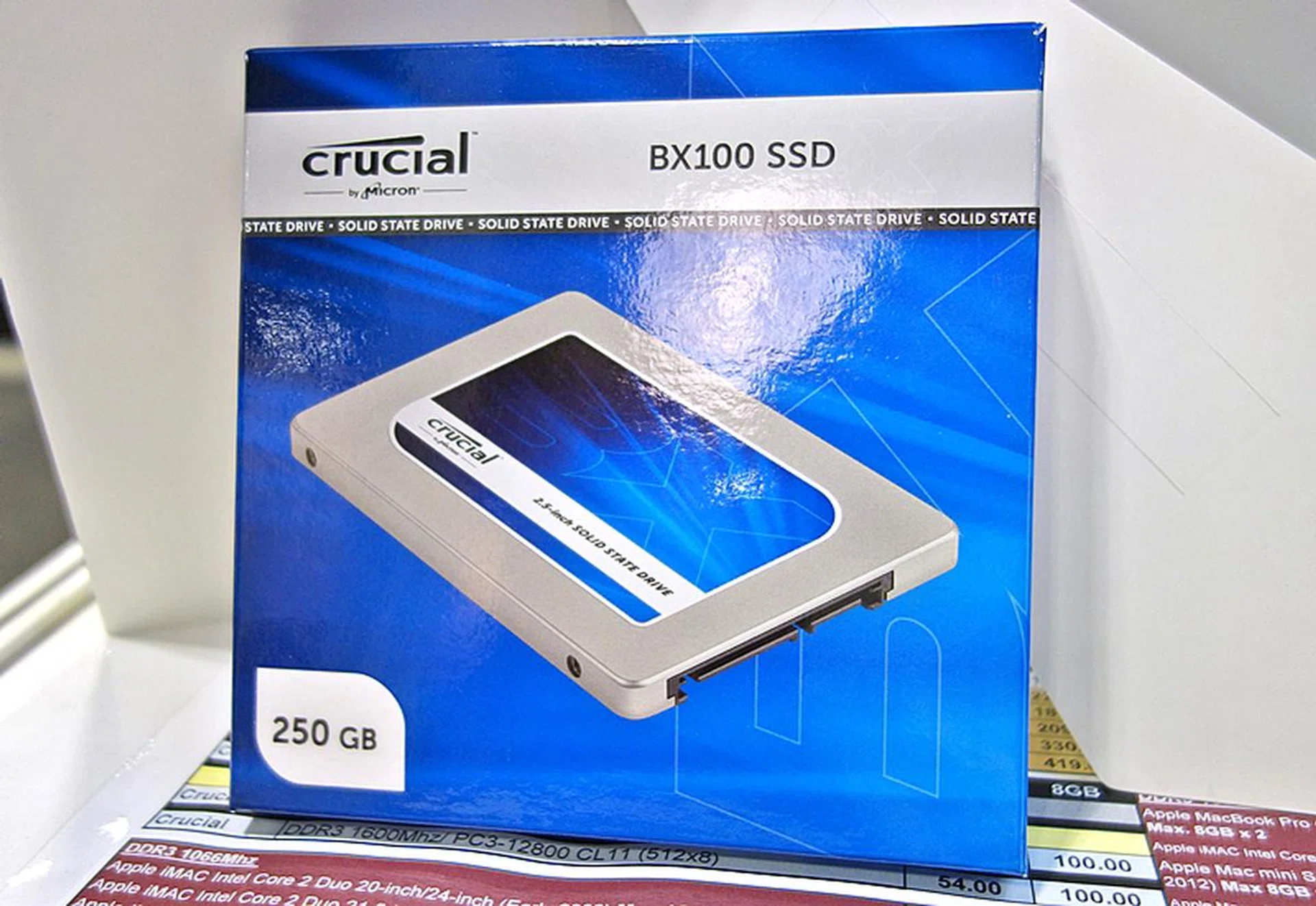 The Crucial BX100 is an entry-level SSD that features the Silicon Motion's 2246EN controller. However, as an entry-level component, it doesn't feature hardware-accelerated encryption and DWA. This 250GB retails at S$155 and it's also available in 120GB, 500GB and 1TB capacities.