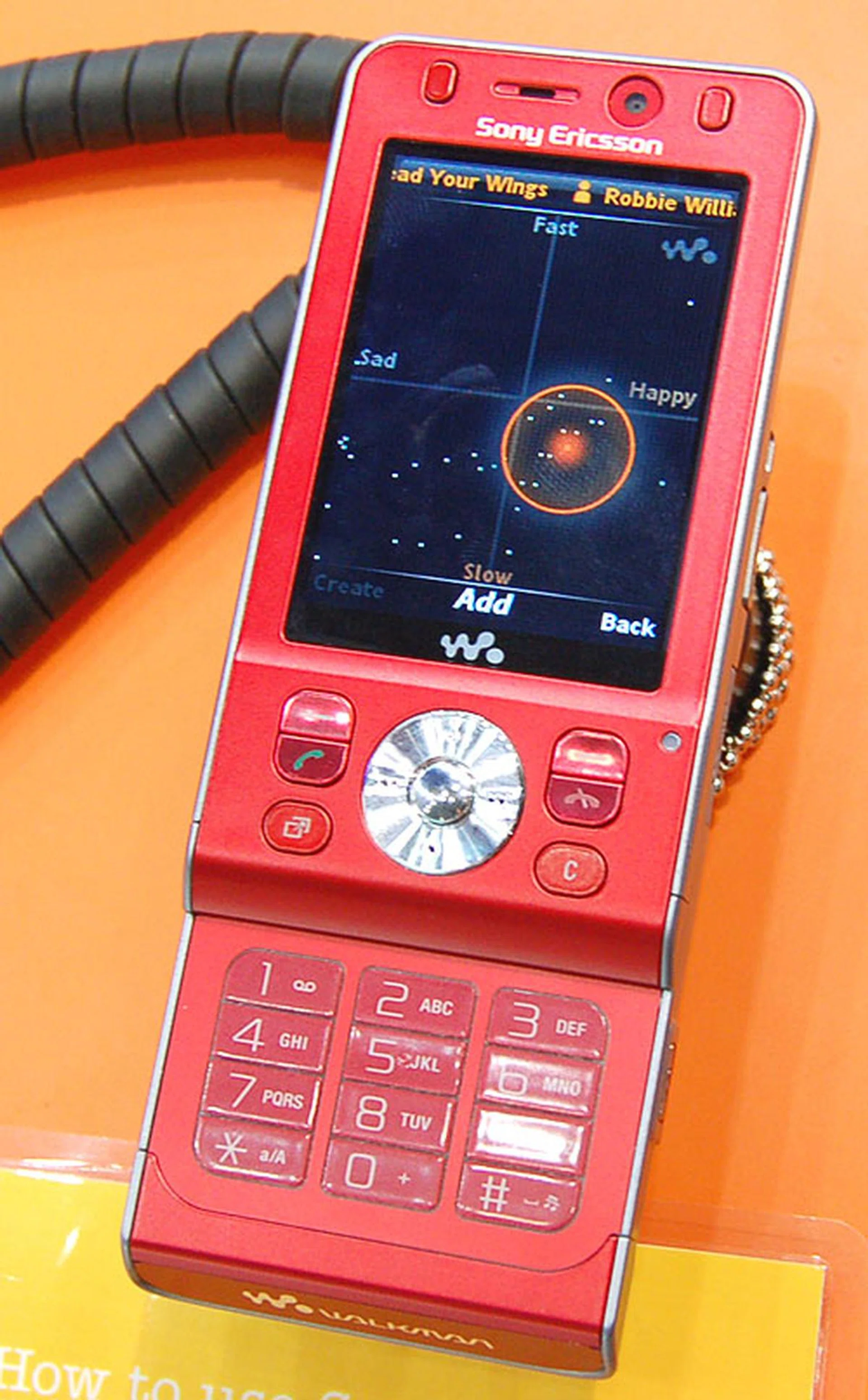  With the SensMe music browsing option on the new W910 Walkman, users can choose a mood based on this 'emotions' grid and the software will decide what songs in your library fits that particular mood. It could be hit or miss but at least it's a different way of choosing your songs to complement your current mood. Thanks to its included 1GB Memory Stick Micro, you should be able to build a decent library on this phone. It will be available only from Q4 2007 in either red or black.  