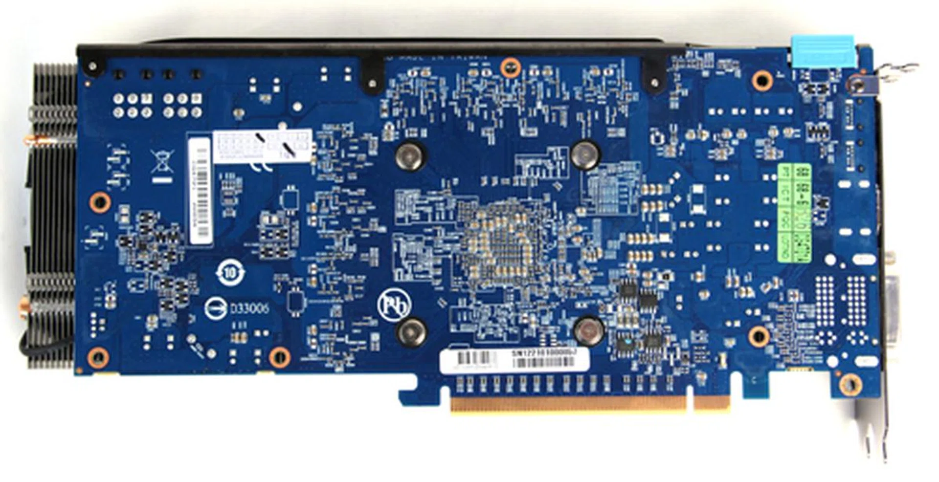 Gigabyte's custom PCB features many upgraded components on it, but they are mostly hidden away and are noticeable only when you tear off the cooler on the other side.