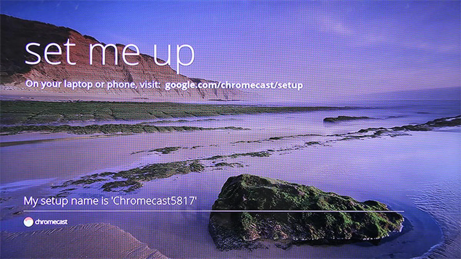 Don't know what to do after plugging in and powering up the Chromecast? Don't worry, it'll remind you.