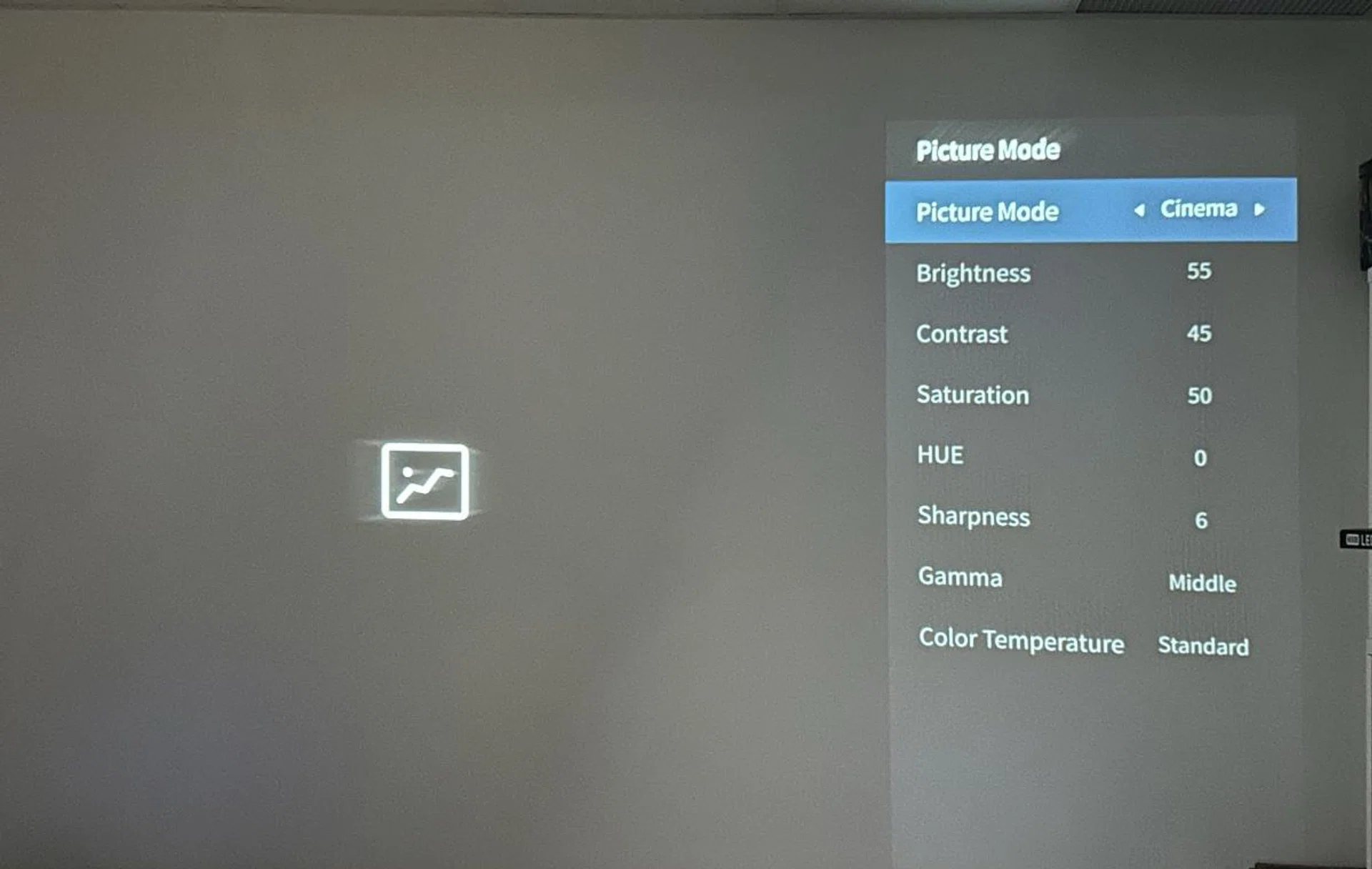Choosing your picture mode.