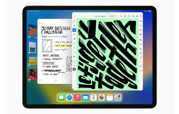 The Stage Manager feature in Apple's iPadOS 16.
